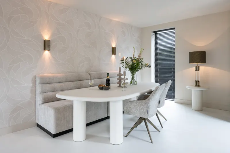 Esstisch Bloomstone, Weiß, 235 cm von Richmond Interiors, Wohnbeispiel 8, im Wohnraum