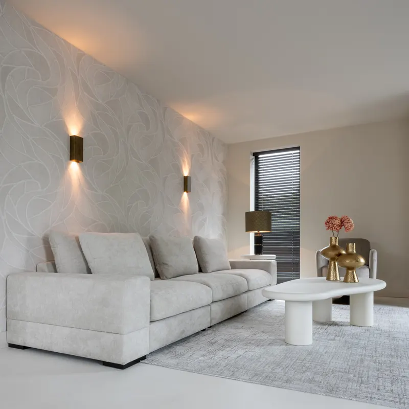 Couchtisch Bloomstone Weiß 160 × 80 cm von Richmond Interiors, Wohnbeispiel 7, im Wohnraum