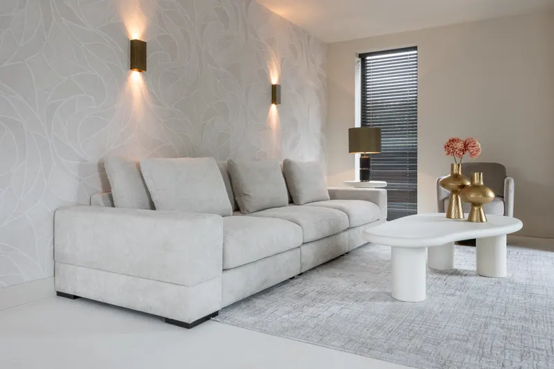 Couchtisch Bloomstone Weiß 160 × 80 cm von Richmond Interiors, Wohnbeispiel 8, im Wohnraum