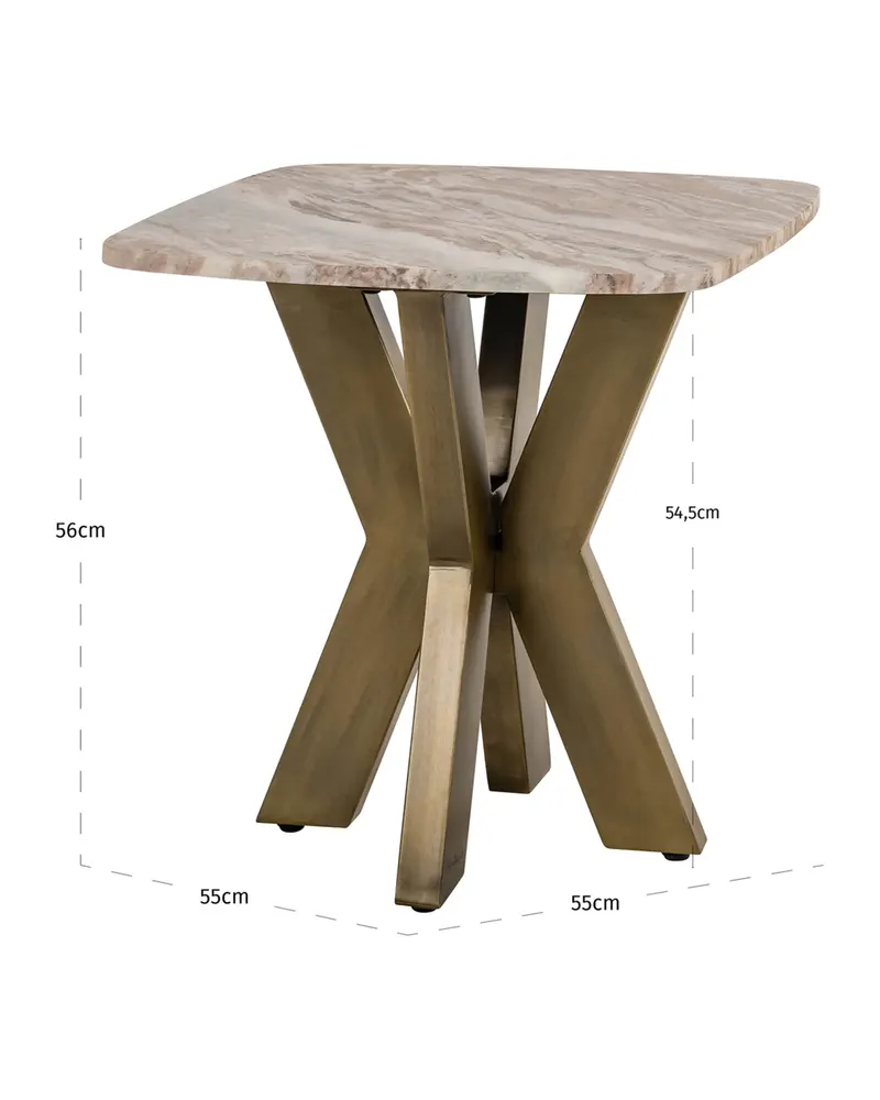 Beistelltisch Bottega, Blush beige von Richmond Interiors, Produktansicht 5