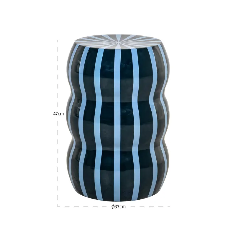 Beistelltisch Boyd, Blau von Richmond Interiors, Maßzeichnung 4