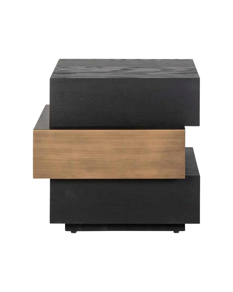Beistelltisch Cambon, Dunkles Kaffeebraun, 57,5 × 52,5 cm von Richmond Interiors