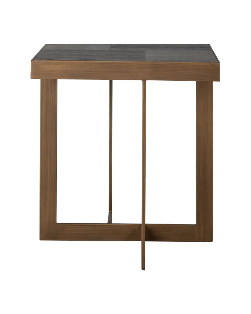 Beistelltisch Cambon, Dunkles Kaffeebraun, 50 x 50 cm von Richmond Interiors