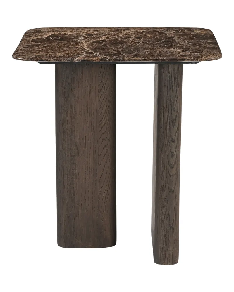 Beistelltisch Castello, Smoked Charcoal, Emperador-Marmor von Richmond Interiors