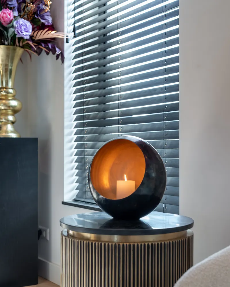 Ironville, Goldfarben, 50Ø cm von Richmond Interiors, Wohnbeispiel 3, im Wohnraum