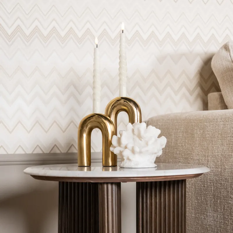 Beistelltisch Mayfield, Braun, 55Ø cm von Richmond Interiors, Wohnbeispiel 5, im Wohnraum