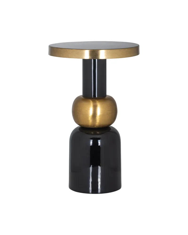 Beistelltisch Mose, Schwarz, 41Ø cm von Richmond Interiors