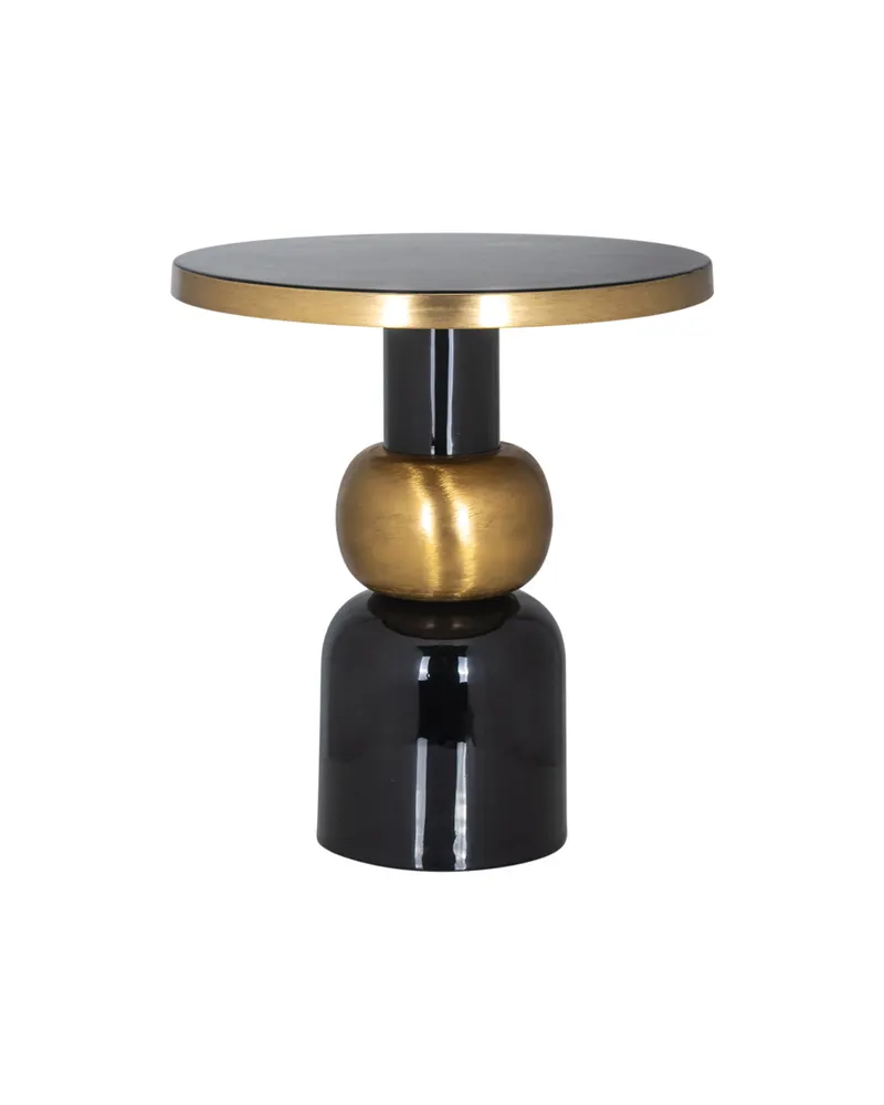 Beistelltisch Mose, Schwarz, 51Ø cm von Richmond Interiors