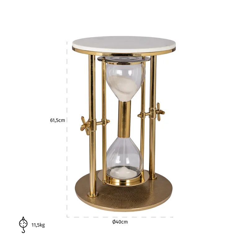 Beistelltisch Tempus, Goldfarben von Richmond Interiors, Maßzeichnung 7