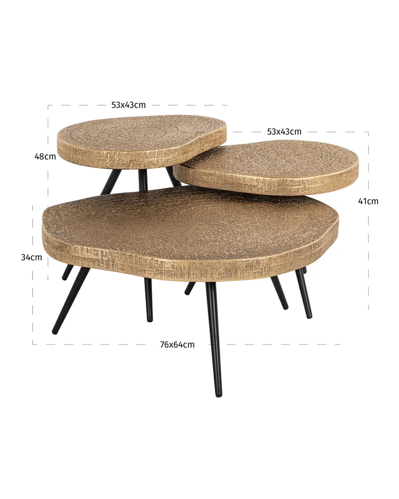 Beistelltisch Usha, Rosa von Richmond Interiors, Produktansicht 7