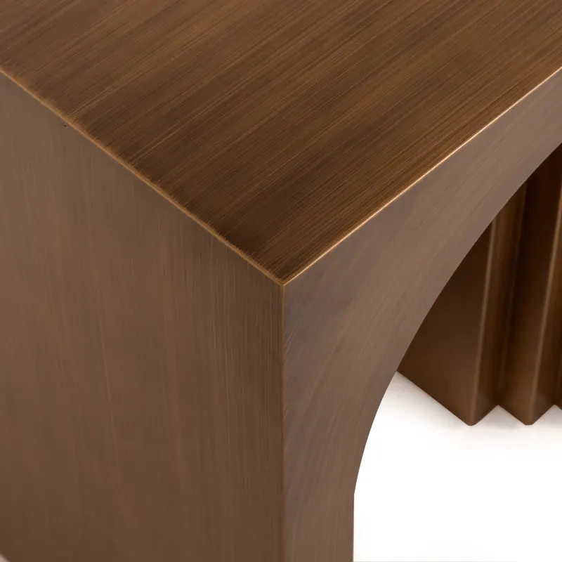 Beistelltisch Vevey, goldfarben, gebürstet von Richmond Interiors, Produktansicht 3