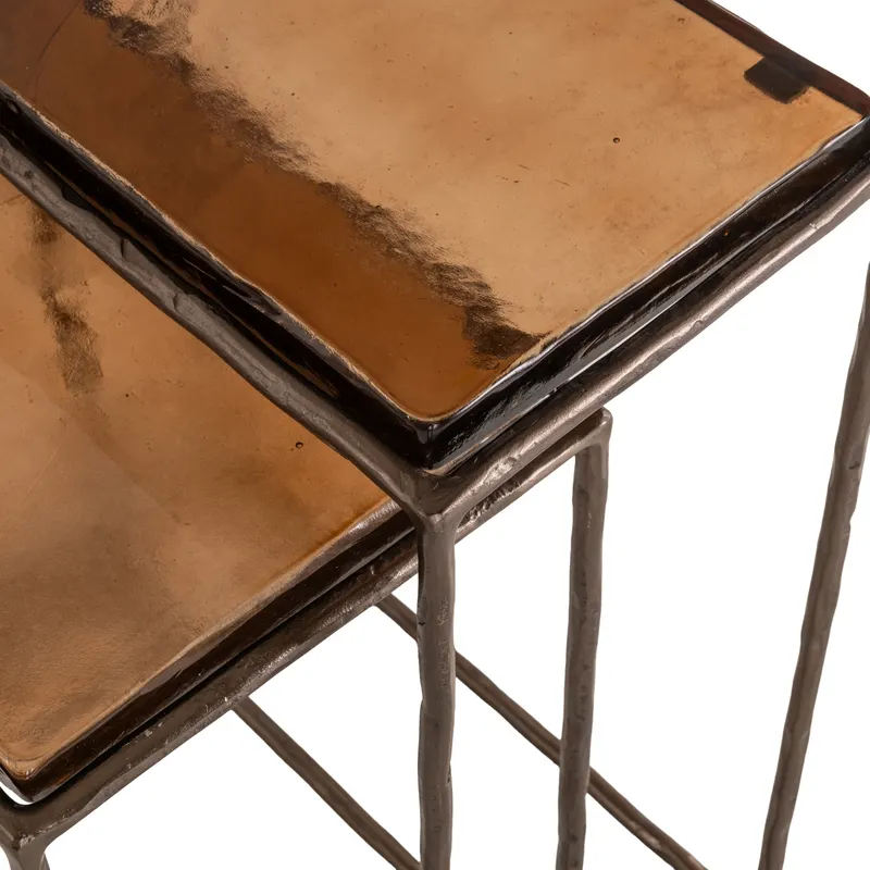 Beistelltisch Villano 2er-Set, bronzefarben von Richmond Interiors, Produktansicht 5