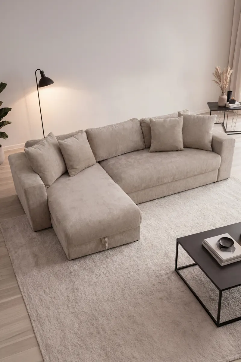 Bellman Ecksofa mit Schlaffunktion, im Wohnraum, Ansicht 2