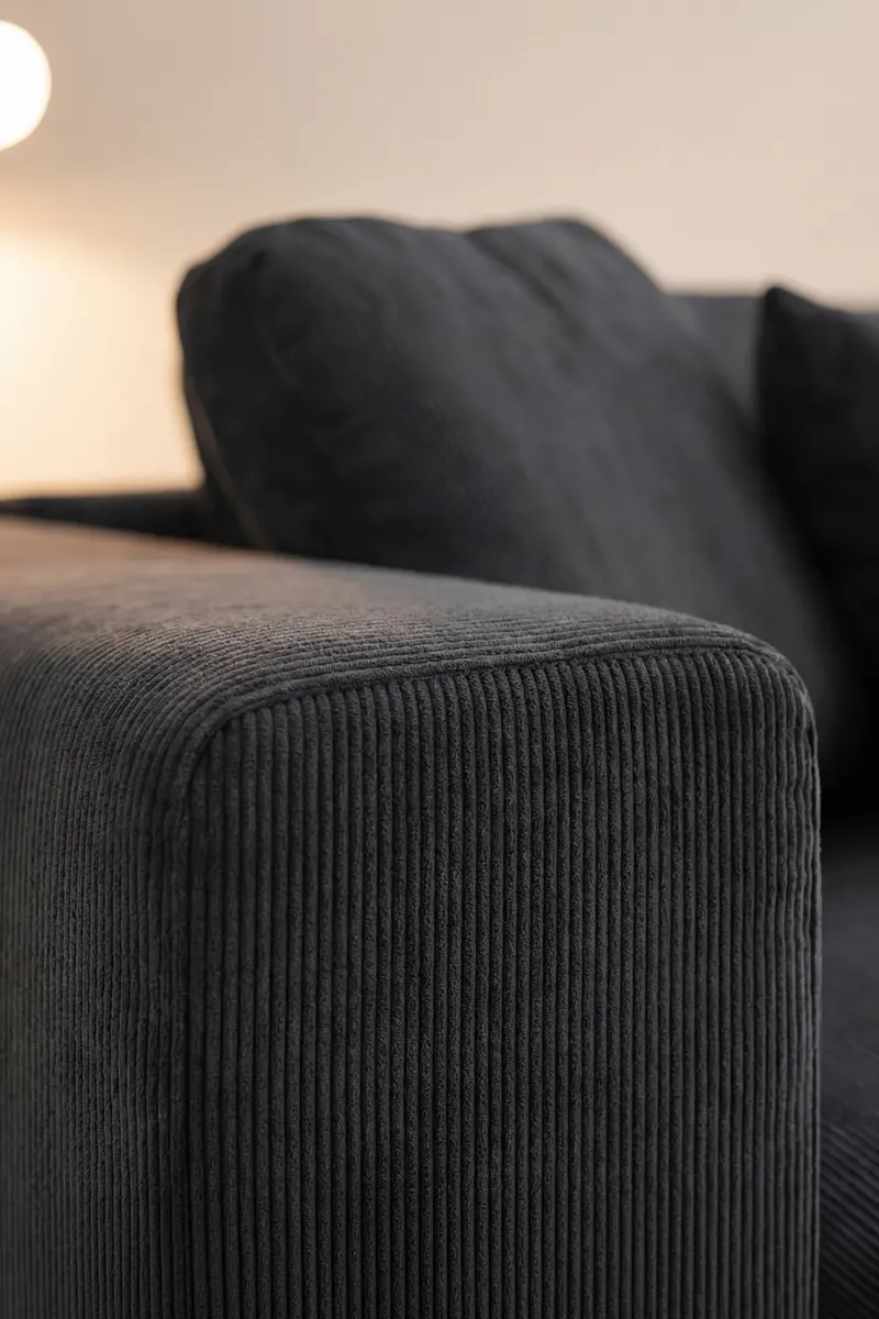 Bellman Sofa mit Schlaffunktion in Cord, im Wohnraum, Ansicht 4