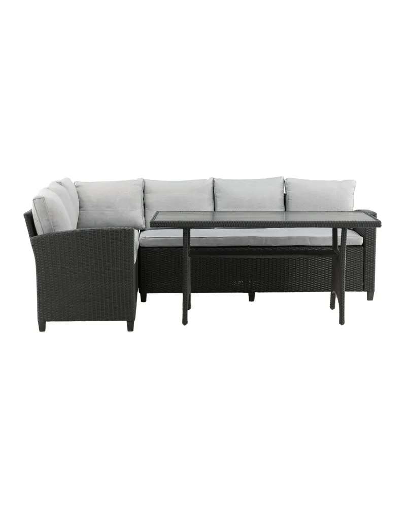 Bentwood Gartenlounge mit Ecksofa und Tisch, Ansicht 3