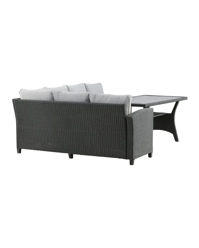 Bentwood Gartenlounge mit Ecksofa und Tisch, Ansicht 6