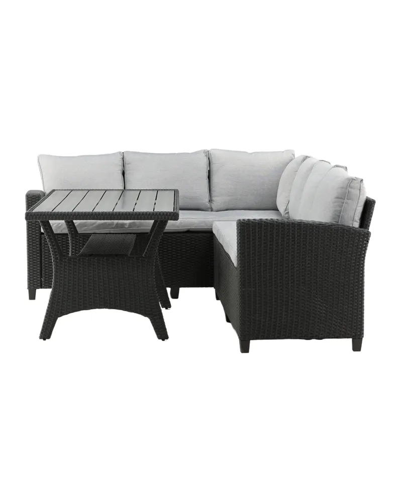 Bentwood Gartenlounge mit Ecksofa und Tisch, Ansicht 7