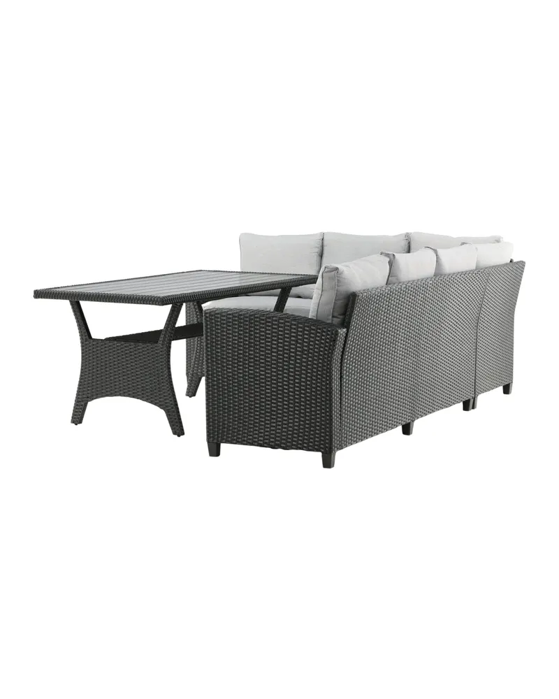 Bentwood Gartenlounge mit Ecksofa und Tisch, Ansicht 8