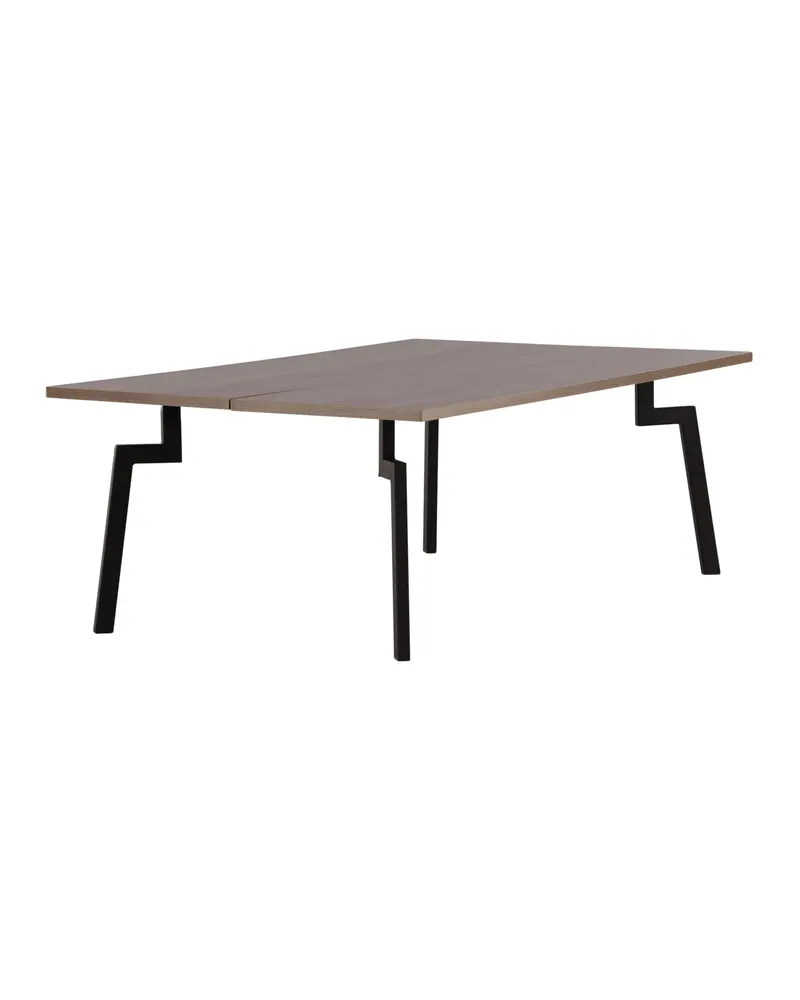 Bethan rechteckiger Couchtisch 120 × 70 cm, Stahlbeine mit Knick