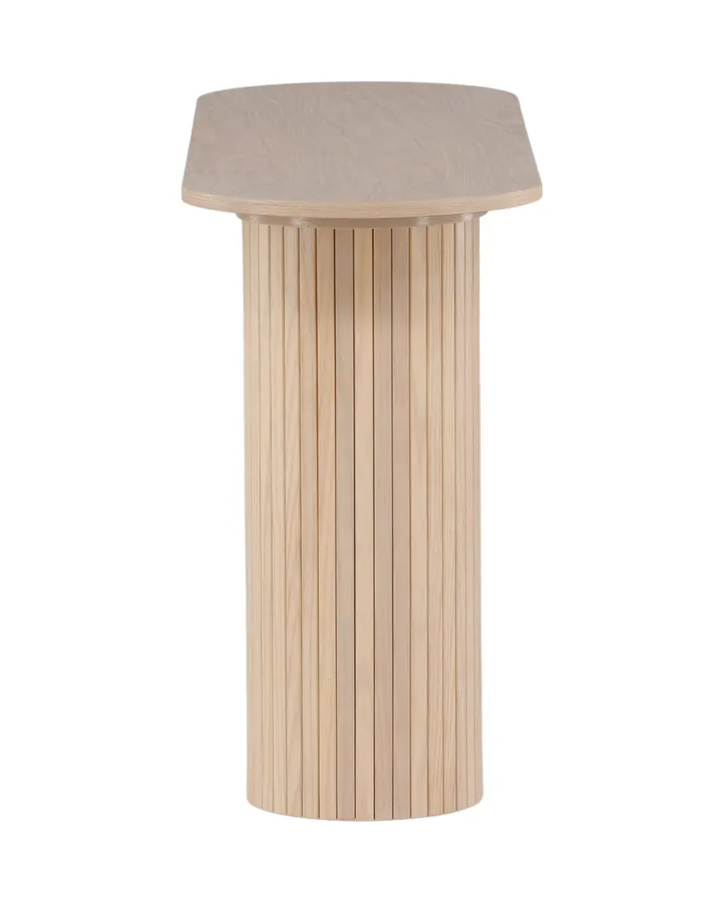 Bianca Konsolentisch 130 × 40 cm in Whitewash, Ansicht 4