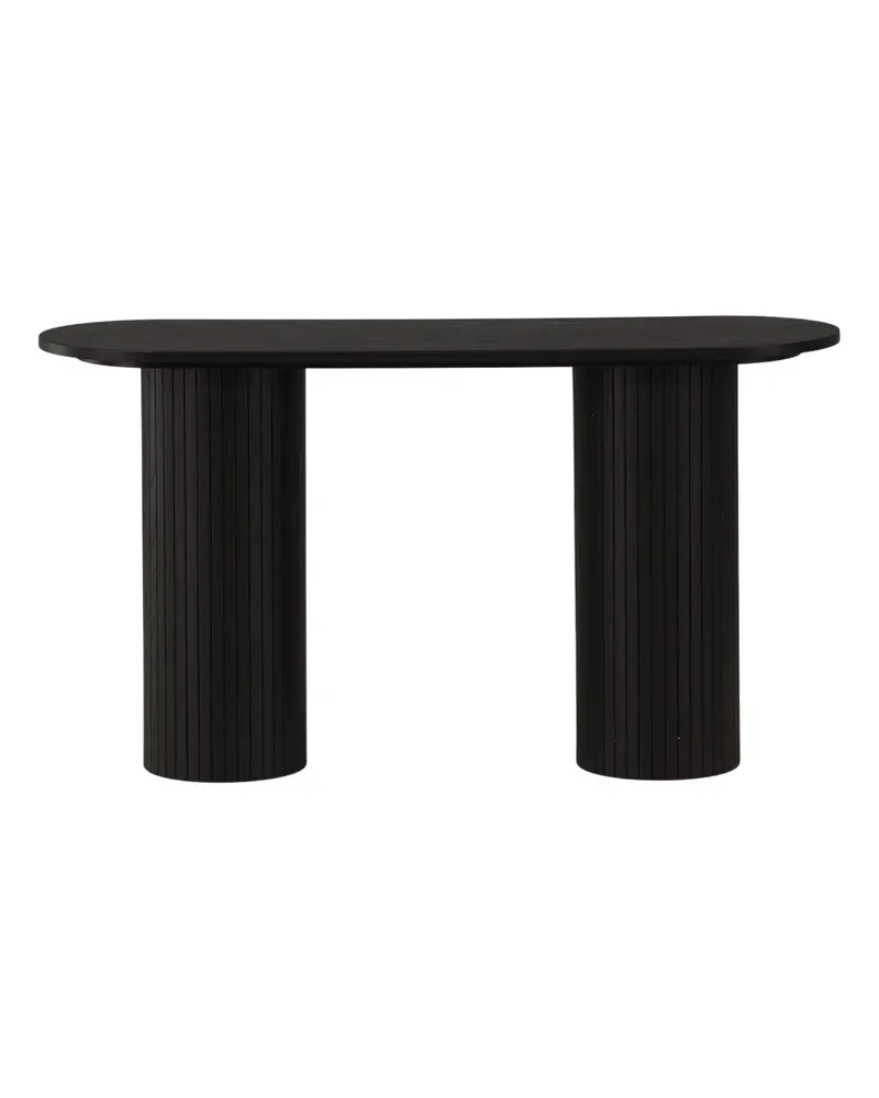 Bianca Konsolentisch 130 × 40 cm in Schwarz, Ansicht 10