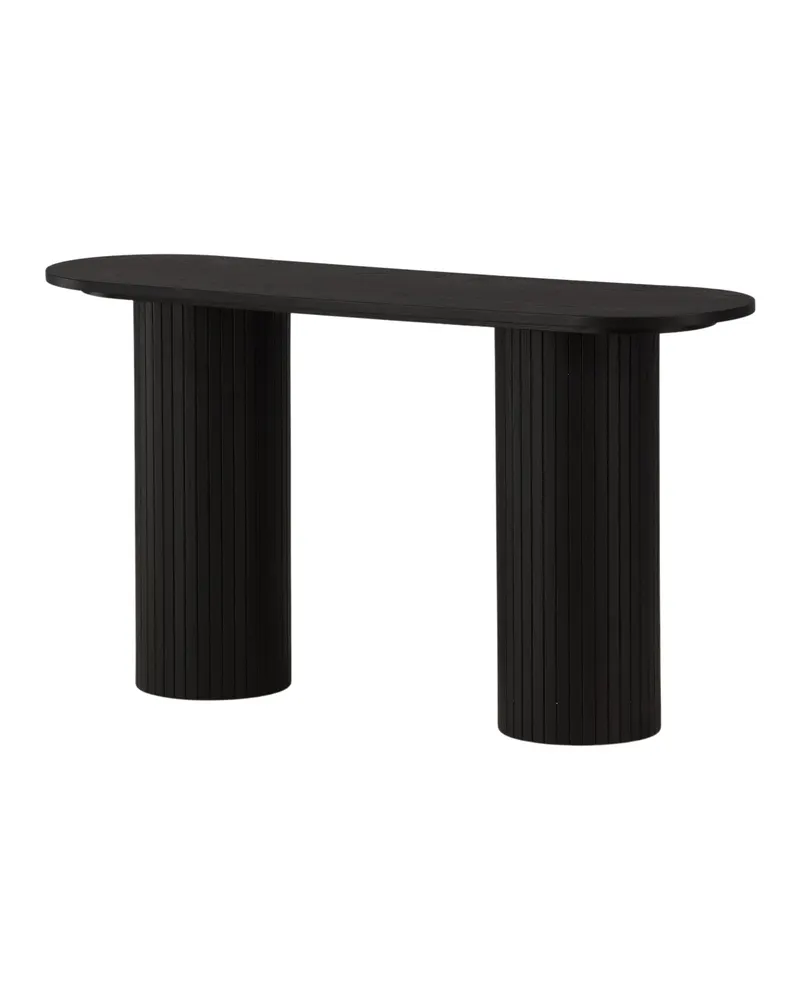 Bianca Konsolentisch 130 × 40 cm in Schwarz, Ansicht 11