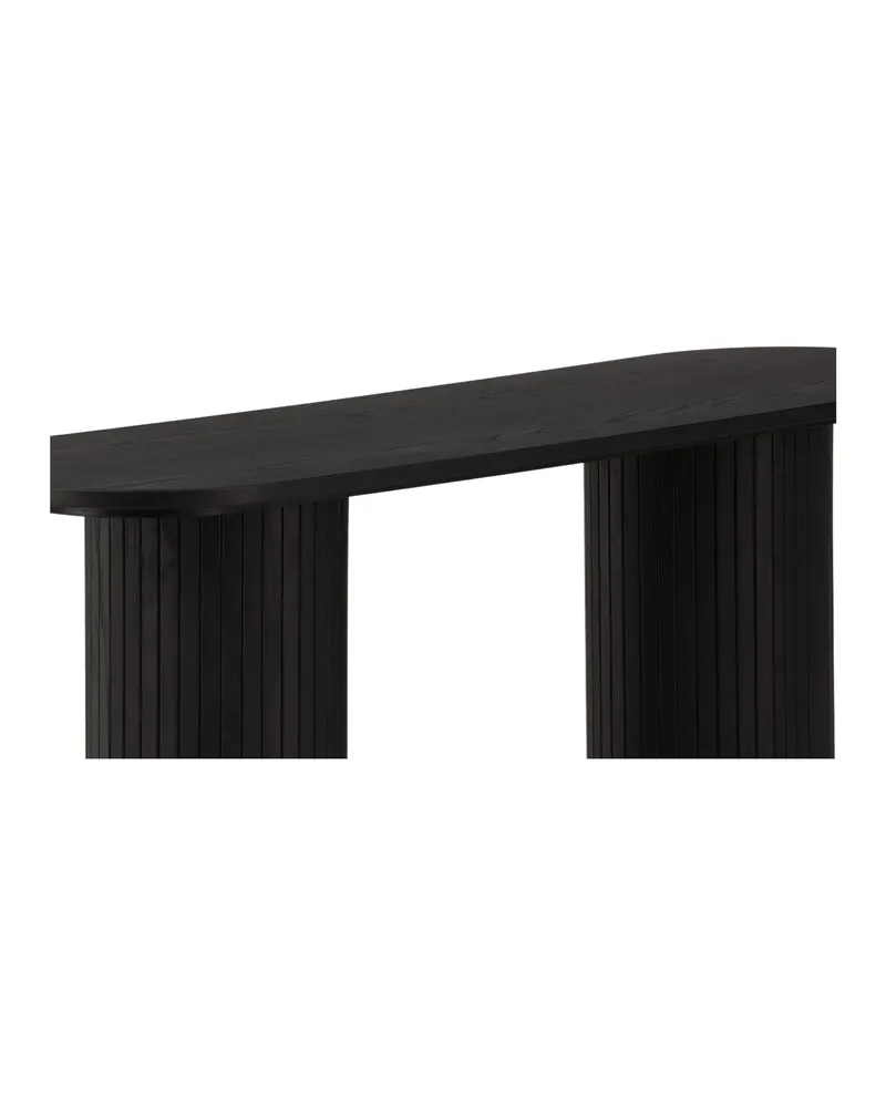 Bianca Konsolentisch 130 × 40 cm in Schwarz, Ansicht 13