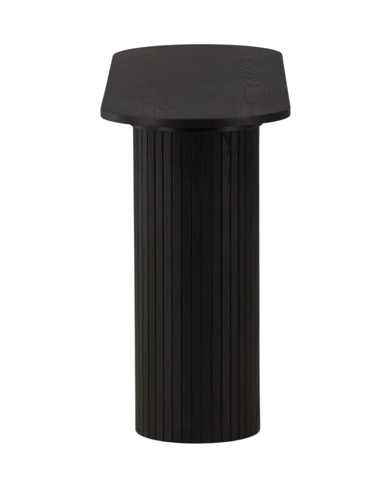 Bianca Konsolentisch 130 × 40 cm in Schwarz, Ansicht 4