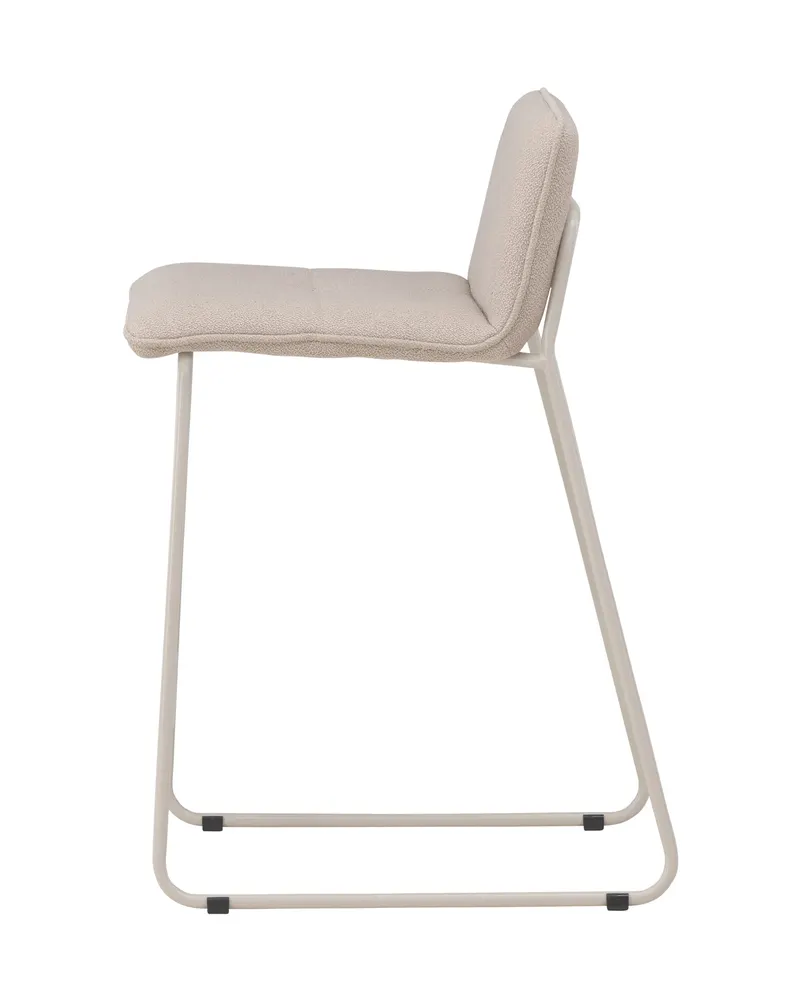 Bisbee Barhocker im 2er-Set mit Kufengestell in Beige, Bouclé, Ansicht 8