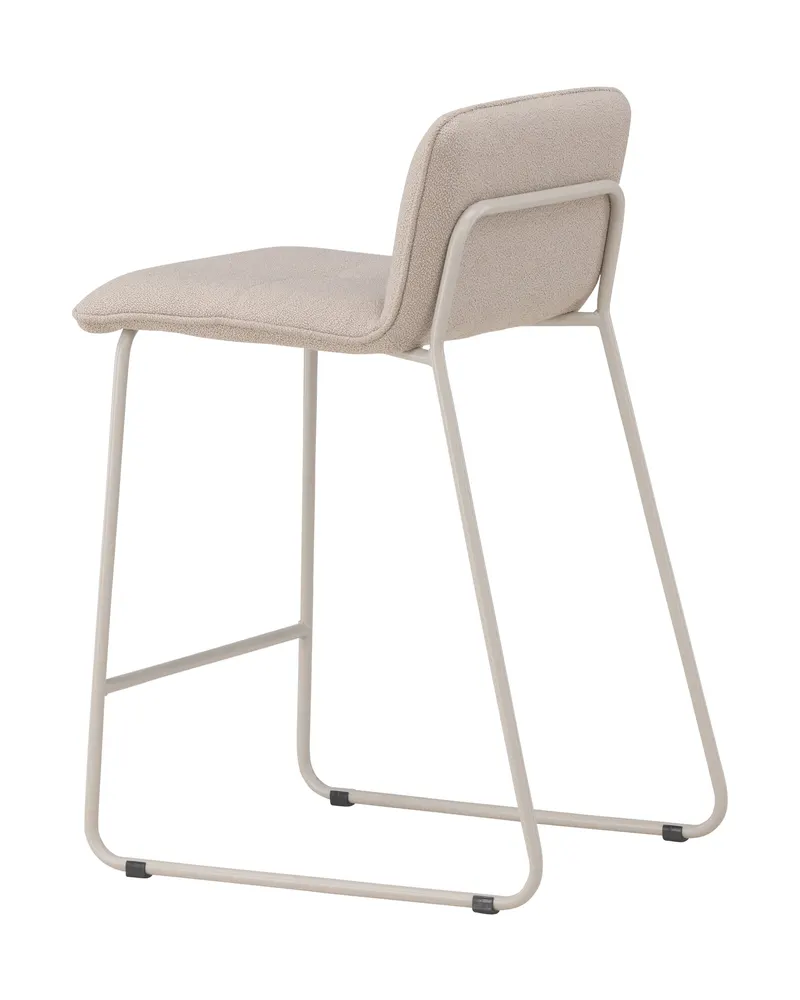 Bisbee Barhocker im 2er-Set mit Kufengestell in Beige, Bouclé, Ansicht 9