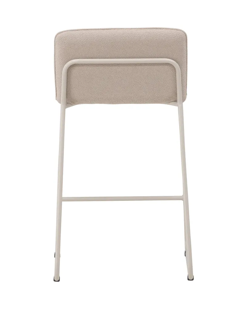Bisbee Barhocker im 2er-Set mit Kufengestell in Beige, Bouclé, Ansicht 10