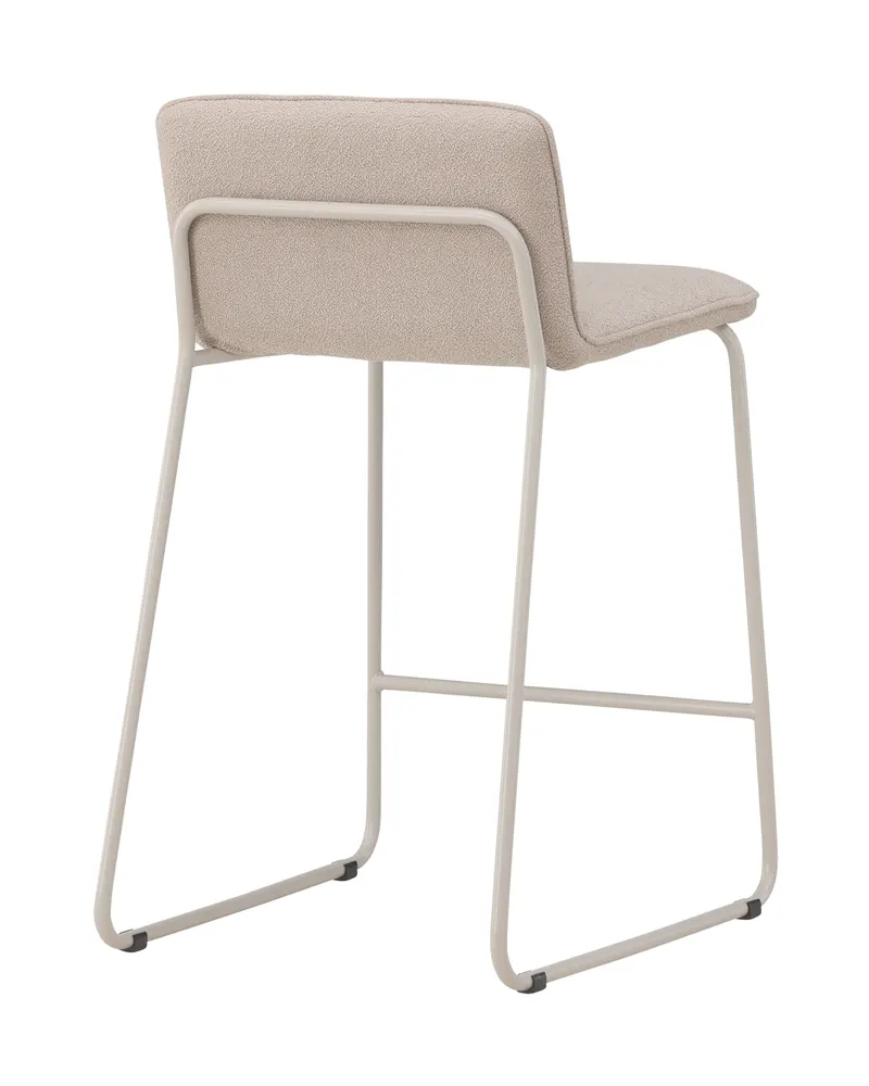 Bisbee Barhocker im 2er-Set mit Kufengestell in Beige, Bouclé, Ansicht 11