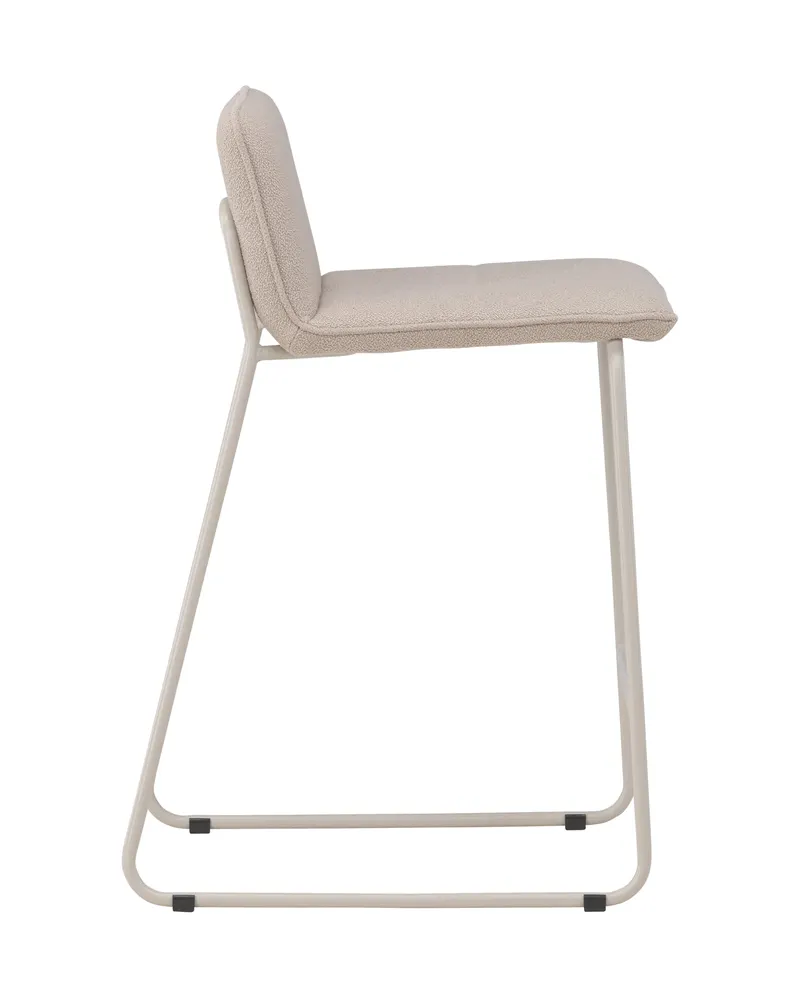 Bisbee Barhocker im 2er-Set mit Kufengestell in Beige, Bouclé, Ansicht 5