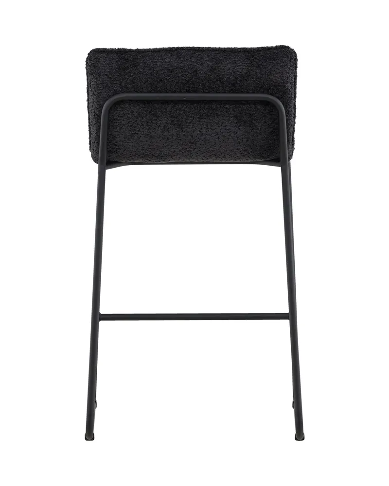 Bisbee Barhocker im 2er-Set mit Kufengestell in Schwarz, Bouclé, Ansicht 10