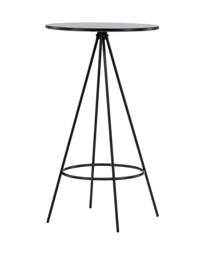 Bistro runder Bartisch Ø 60 cm, kegelförmiges Gestell mit Fußring