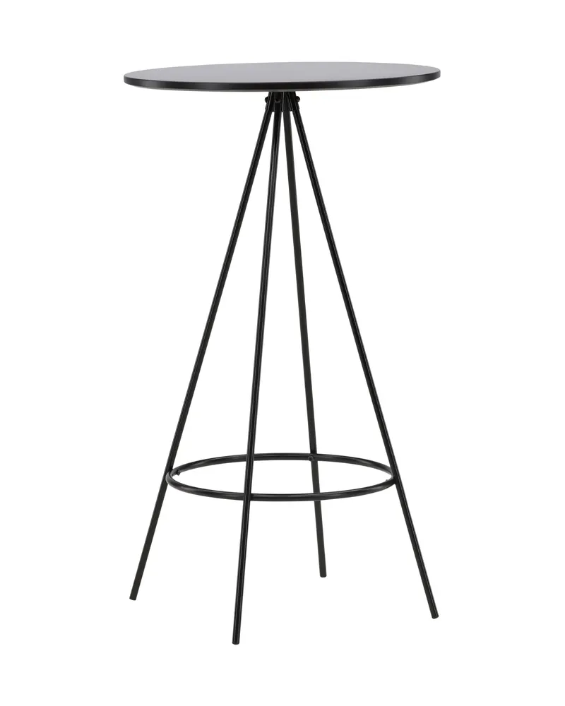 Bistro runder Bartisch mit kegelförmigem Stahlgestell und Fußring, Ansicht 8