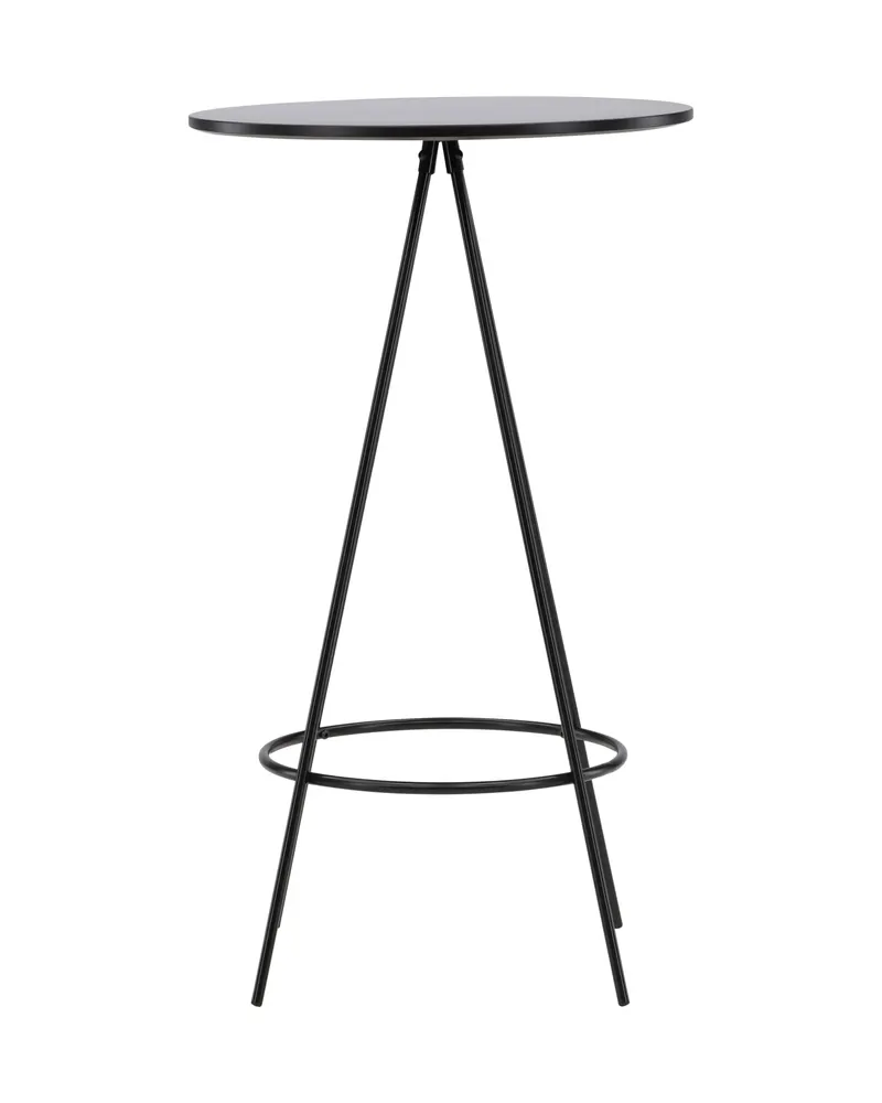 Bistro runder Bartisch mit kegelförmigem Stahlgestell und Fußring, Ansicht 9