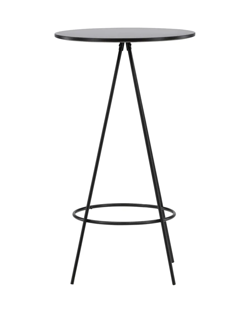 Bistro runder Bartisch mit kegelförmigem Stahlgestell und Fußring, Ansicht 6