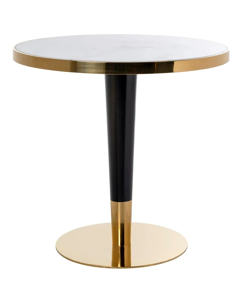 Bistrotisch Osteria, Schwarz/Weiß, 80Ø cm von Richmond Interiors