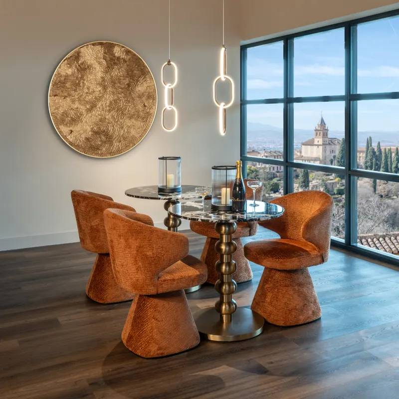 Witlox, Schwarz/Goldfarben, 75Ø cm von Richmond Interiors, Wohnbeispiel 11, im Wohnraum