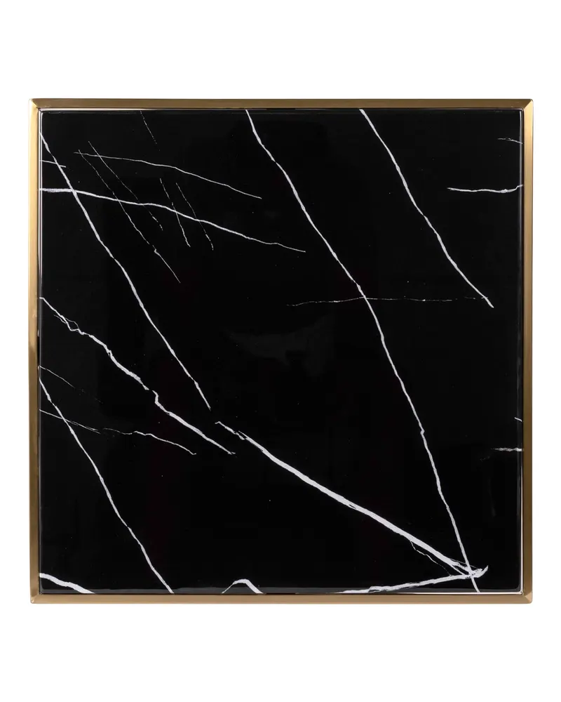 Zenza, Schwarz/Goldfarben, 50 x 50 cm von Richmond Interiors, Produktansicht 3