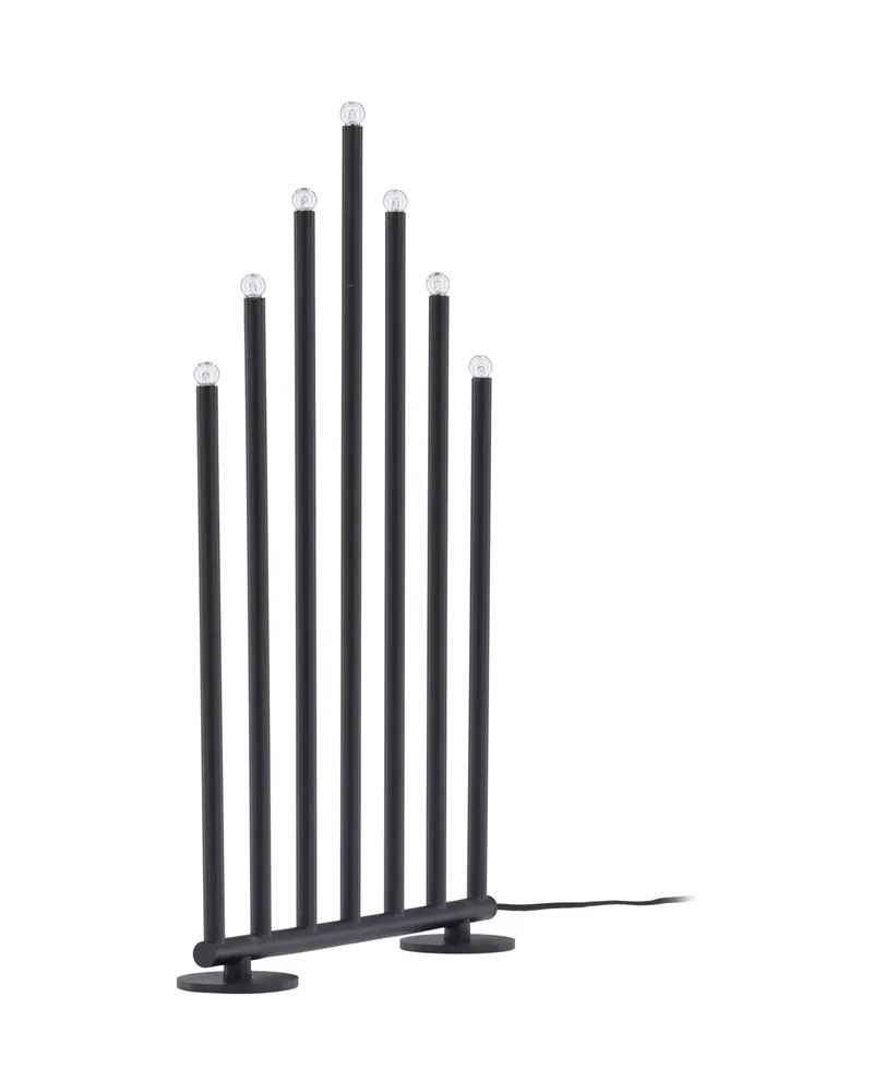 Björnfjället Weihnachtsbeleuchtung als dreieckiger Adventsleuchter in 7 × 50 × 32 cm, Schwarz, Ansicht 8