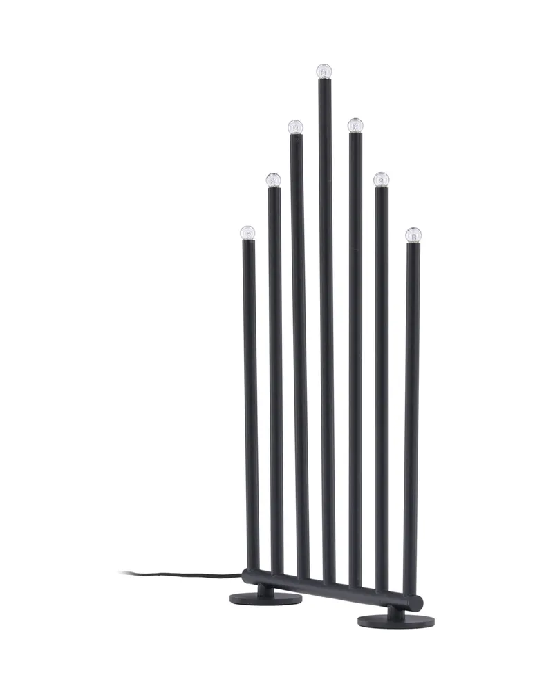 Björnfjället Weihnachtsbeleuchtung als dreieckiger Adventsleuchter in 7 × 50 × 32 cm, Schwarz, Ansicht 6