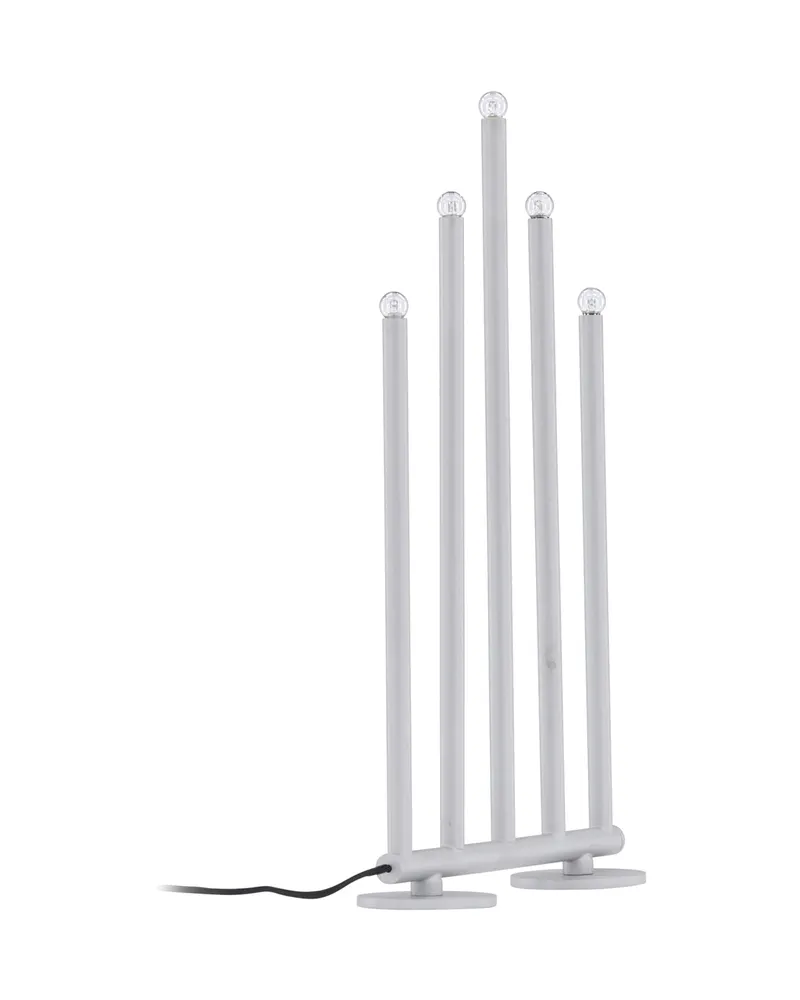 Björnfjället Weihnachtsbeleuchtung als dreieckiger Adventsleuchter in 7 × 40 × 22 cm, Silber, Ansicht 3