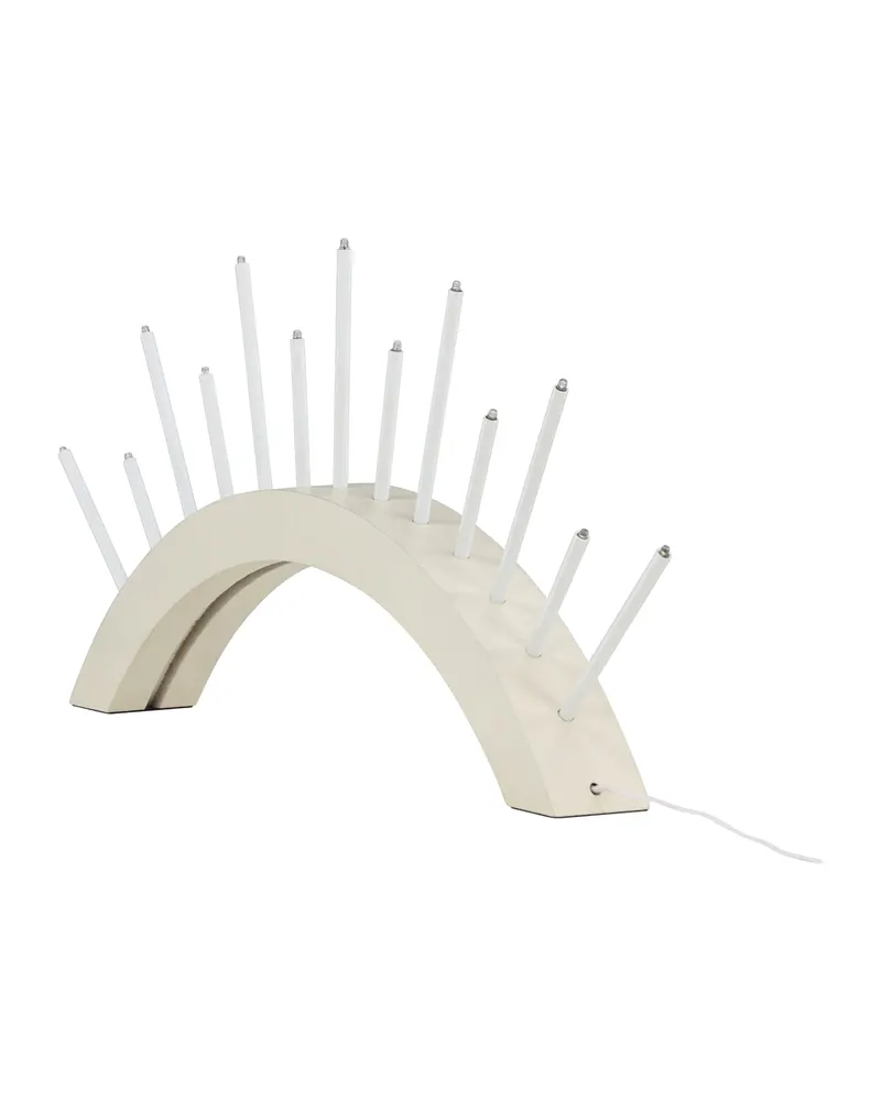 Björnrike Lichterbogen mit 13 Lichtern in Halbkreisform in Beige, Ansicht 12