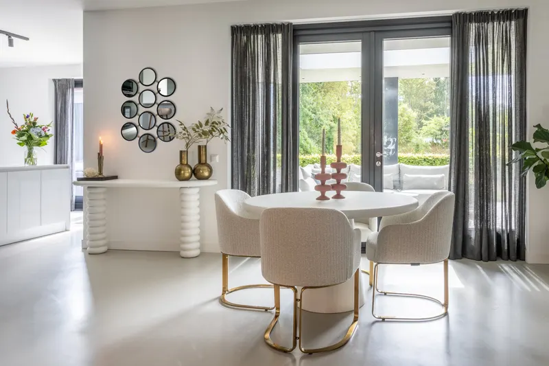 Konsolentisch Bloomstone Weiß 170 cm von Richmond Interiors, Wohnbeispiel 9, im Wohnraum