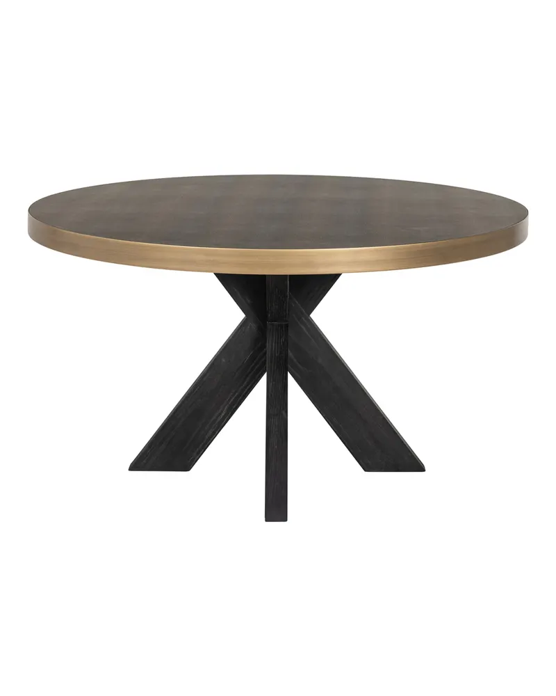 Bloomville Esstisch Brass Shagreen, 140Ø cm von Richmond Interiors
