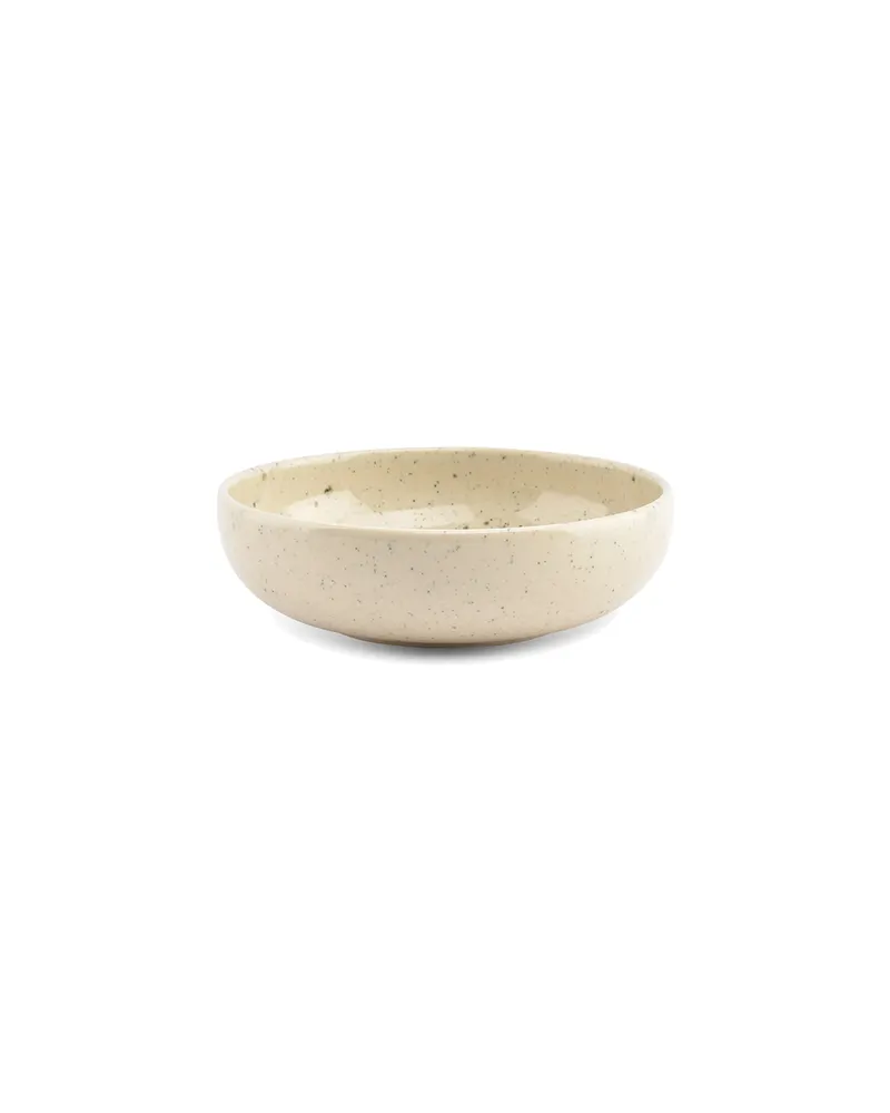 Blush Schale mit reaktiver Glasur, hergestellt in Portugal, Vanille
