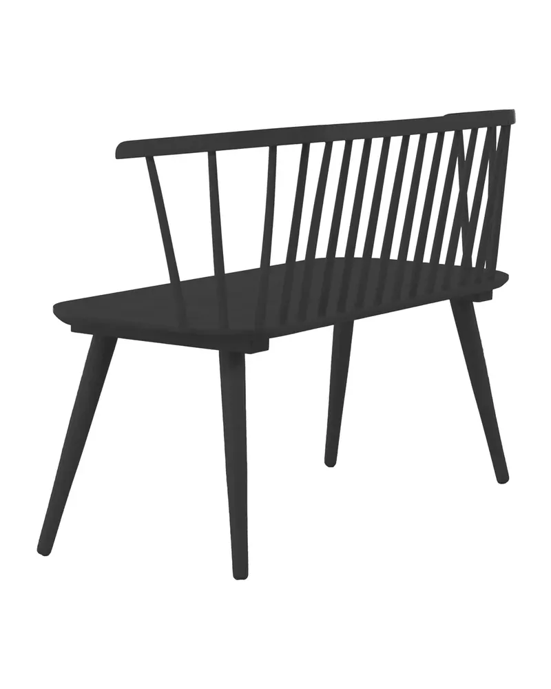 Bobby Sitzbank mit Sprossenlehne in Schwarz, Ansicht 7