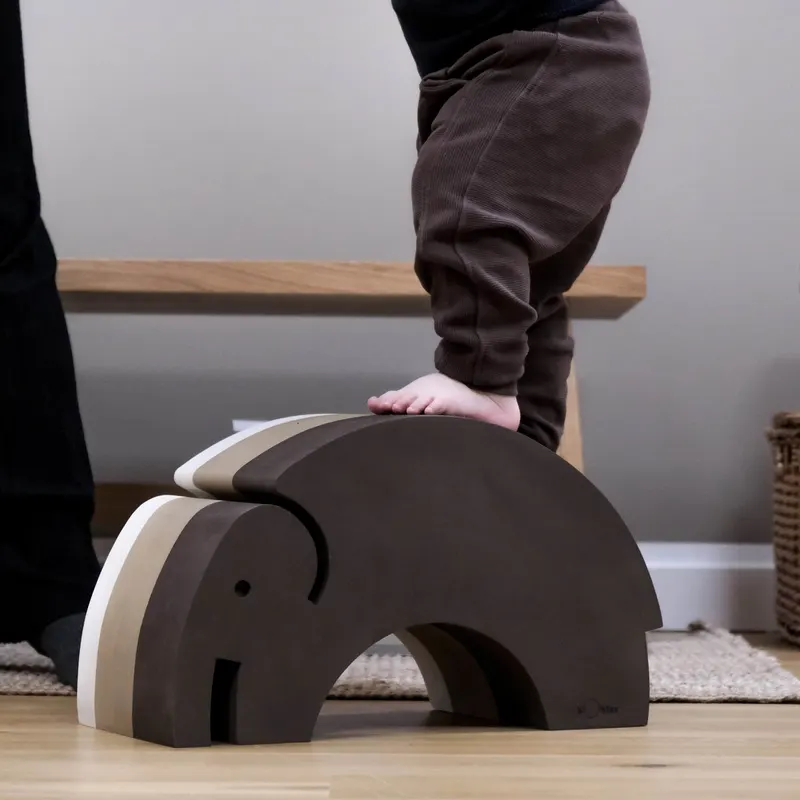 bObles Elephant M Tumbelelement aus EVA-Schaum, Sandgrau, Ansicht 2